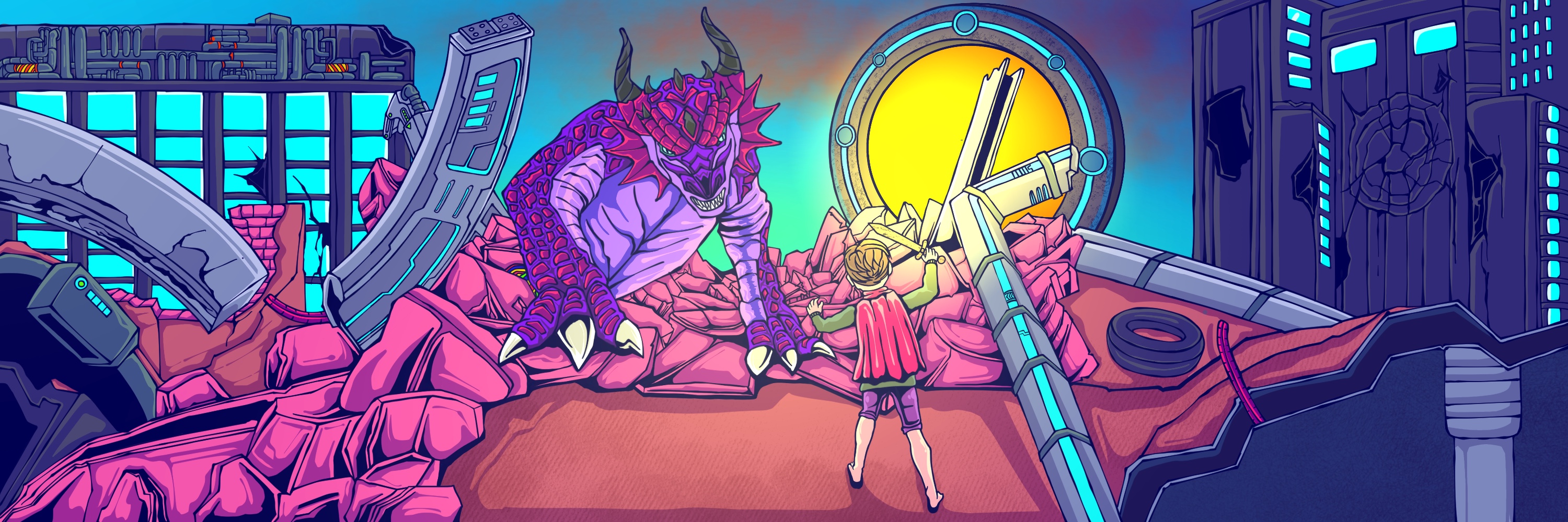 Child and dragon