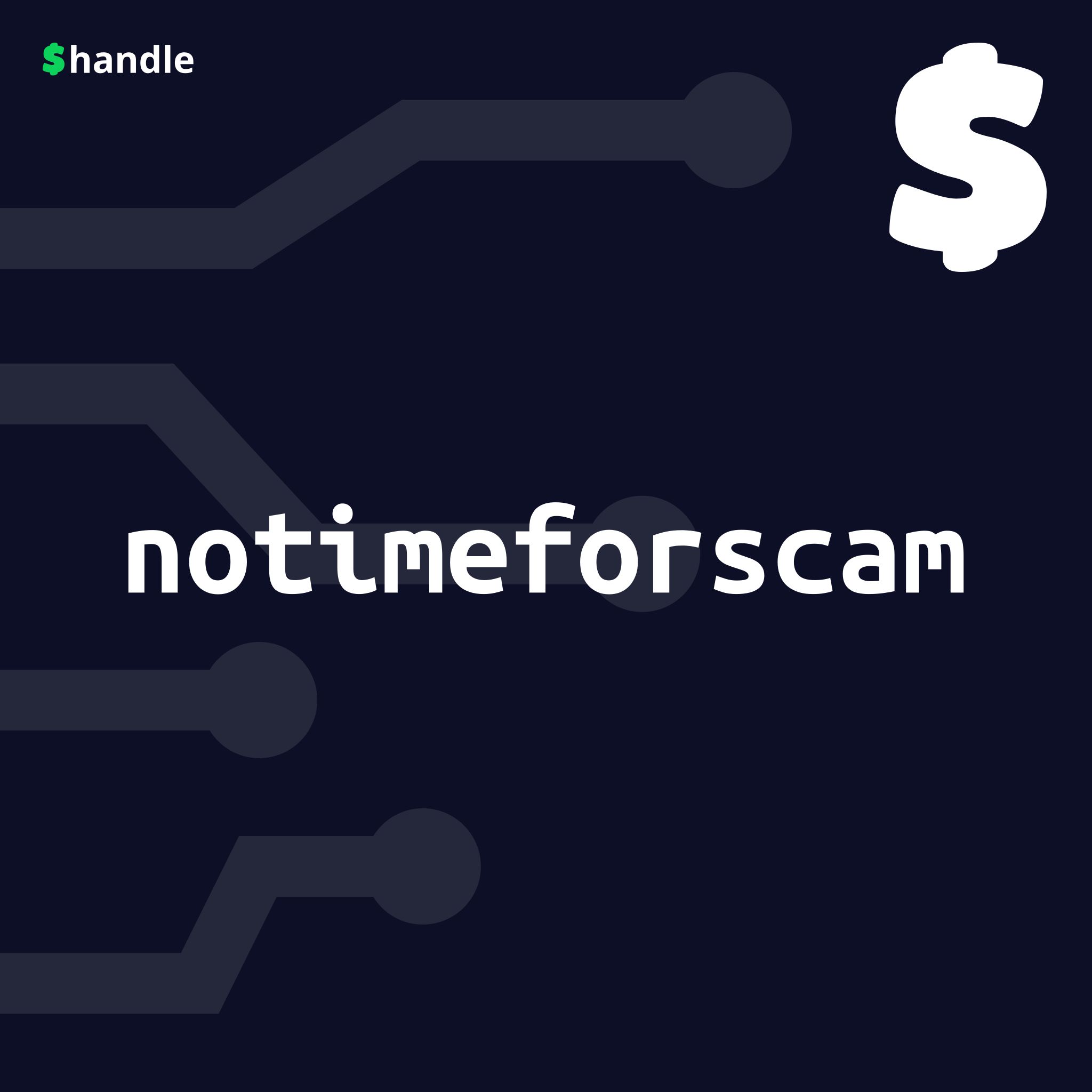$notimeforscam
